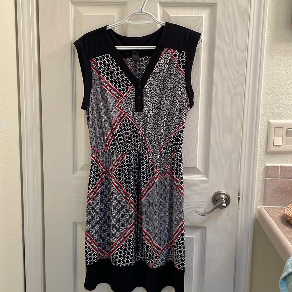 Red white and blue dress